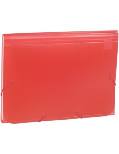 Carpeta fuelle fº 13 departamentos roja polipropileno